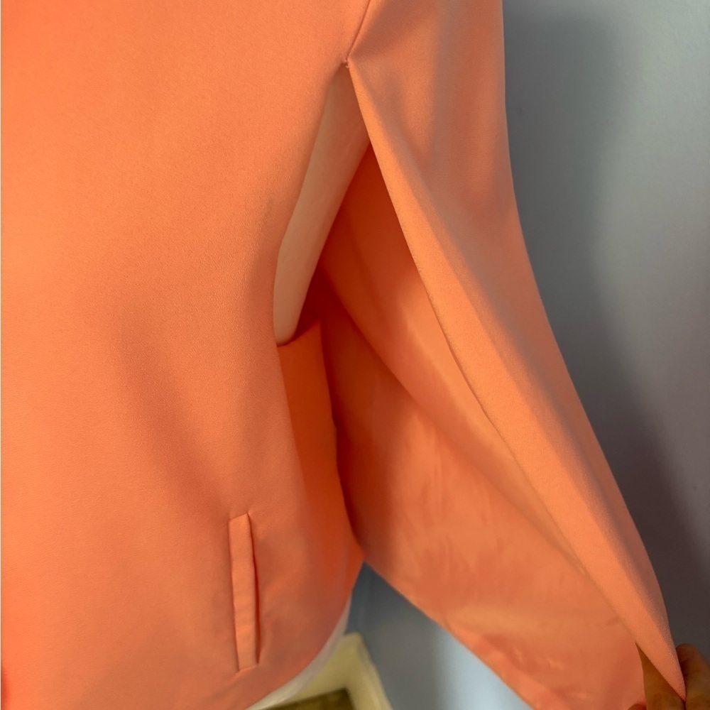 Jealous Tomato Pink Blazer with Modern V-Neckline - Picture 8 of 8